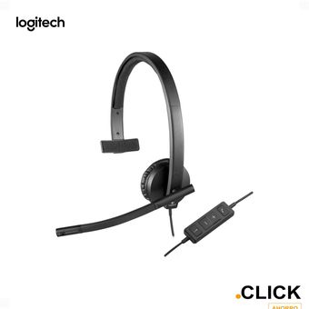 Audifono Con Microfono Stereo Profesional Jack 3.5 H570 Gris Logitech 
