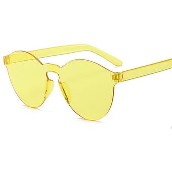 Gafas de sol redondas con montura de Metal para mujer anteojos de sol femeninos con montura de Met 