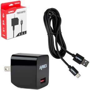 Cargador AC Para Nintendo Switch Con Cable USB 2 En 1 KMD-Ne...