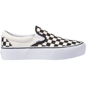 Tenis Vans Classic Slip-On Platform color Black And White Checker/White para Hombre / Mujer