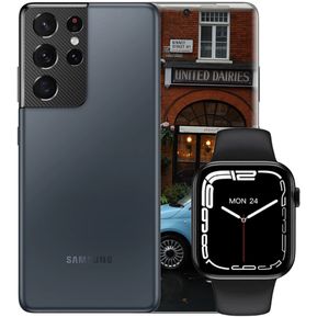 Celular Samsung Galaxy S21 Ultra 5G 128GB Navy + Smartwatch...