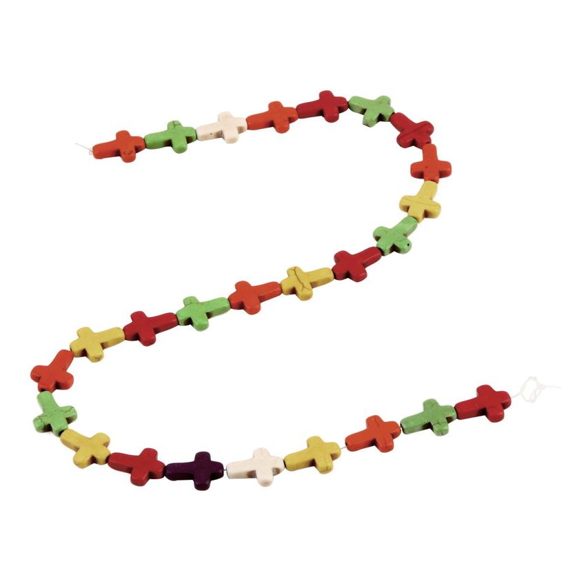 Colorido turquesa surtido perlas cuerdas pulseras pendiente pendientes bricolaje