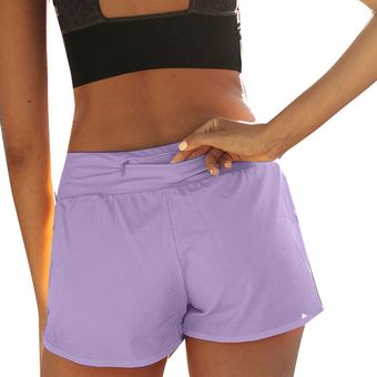 Color#4 Pantalones cortos elásticos de malla para mujer,Shorts transpirables para correr,para chica joven,para ejercicio sin costuras,Yoga,gimnasio 