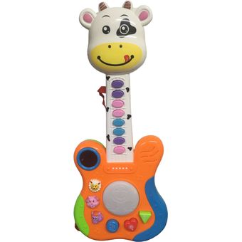 Juguete Guitarra Electrica Musical Animalitos Infantil Niños