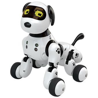 Robot teledirigido juguetes electrónicos para perros negro 