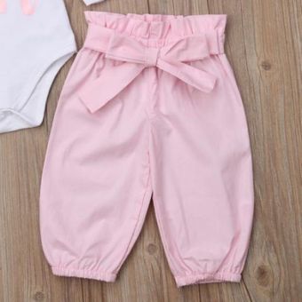 Pantalones largos 0-24m 3pcs Baby Girls Romper Diezera 