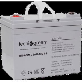 Batería Solar 12v 55ah AGM Recargable - Tecnigreen