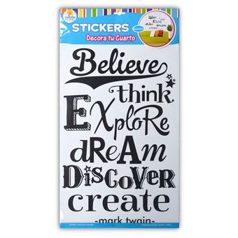 STICKERS DECORATIVOS BELIEVE-Ronda-Multicolor