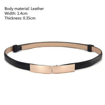 Cinturón sencillo y versátil de cuero para mujer cinturón delgado d 
