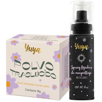 Yuya - Polvo traslúcido + Spray fijador de maquillaje YUYA | Linio México -  YU118HB1ATTSLLMX