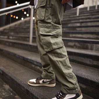 Pantalones Cargo para hombre,ropa informal estilo Hip Hop,Jogger,pantalones de chándal con múltiples bolsillos #Khaki Pantalones Cargo para hombre,ropa informal estilo Hip Hop,Jogger,pantalones de chándal con múltiples bolsillos #Khaki