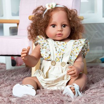KEIUMI-Muñeca de silicona de cuerpo completo para niños  juguete de piel 