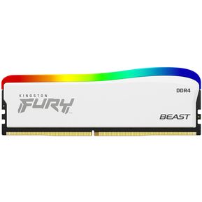 Memoria RAM DDR4 8GB 3600MHz KINGSTON FURY Beast RGB Blanco
