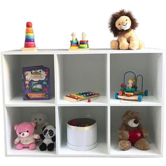 Mueble Juguetero Organizador Infantil Estantes Cubos Ruedas