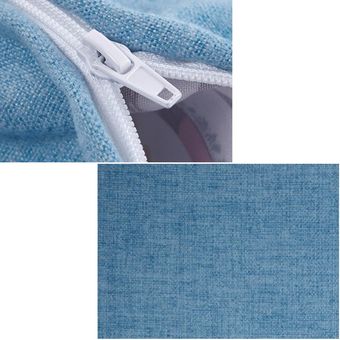Las últimas bolsas de frijoles suaves de algodón de color sólido Funda para tumbona de sofá lavable sin relleno Azul soleado 