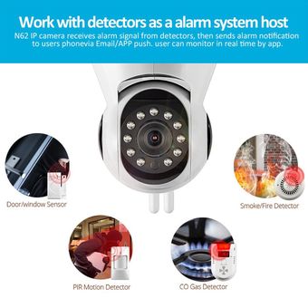 Sistema de seguridad de cámara inalámbrica Monitor de visión nocturna Cámaras de alta resolución 