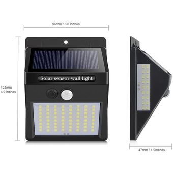 Luz Solar LED para jardín exterior lámpara Solar PIR con Sensor de movimiento,iluminación de jardín 
