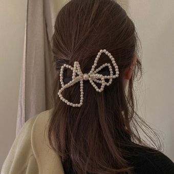 horquillas de diamantes de imitación lazos Flores pasador Pinzas de pelo para mujer de perlas de cristal accesorios para el cabello de flores de gama alta 