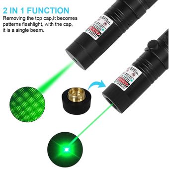 Puntero Laser Verde Larga Distancia Recargable Potente 532nm