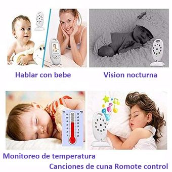 Camara Inalámbrico Monitor Bebes Con Vision Nocturna 
