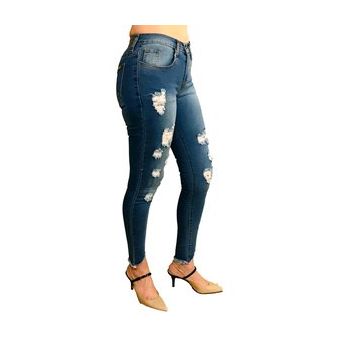 Jeans Para Mujer Pantalon De Mezclilla Rasgados Rotos Azul Issa Arely Linio Mexico Ge598fa0hghpclmx