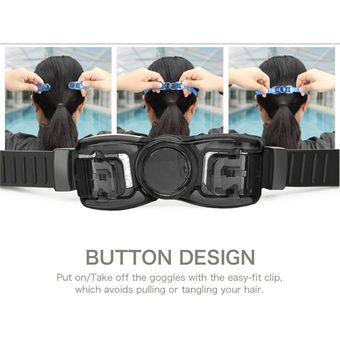 gafas de natación equipo de buceo UV funda impermeables silicona Gafas de natación para hombre auricular Anti niebla gafas de natación gorras de natación 