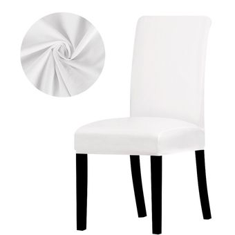 Fundas de tela PU para sillas,fundas impermeables para asientos de comedor,Hotel,banquete,Protector de silla #Grey 