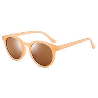 Ronda de tendencia marco de pequeños vidrios del marco de gafas de sol de moda las gafas de sol práctico regalo de cumpleaños salvaje gafas portátiles 