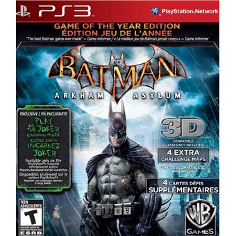 Batman: Arkham Asylum (Game of the Year Edition) - Playstation 3 | Linio  Colombia - WA510EL1MPDPYLCO