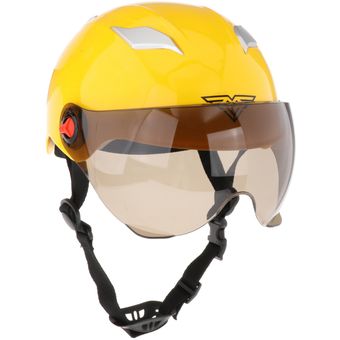 Casco De Bicicleta Bicicleta Eléctrica Deportes Al Aire Amarillo 