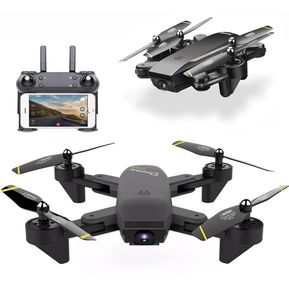 Drone Plegable Wifi Doble Camara Doble Bateria Retorno Autom