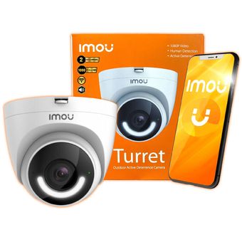 Cámara Seguridad Wifi Imou Exterior Turret 2mp Sirena Audio