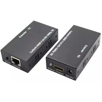 EXTENDER HDMI A RJ45 60 MTS ACTIVO CAJA PLOMA