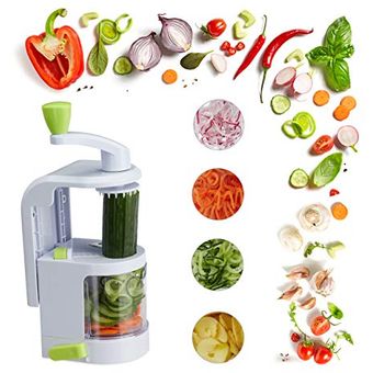 Cortador Vegetales Espiral Rallador Verdura Spaguetti Manual - Canela Hogar