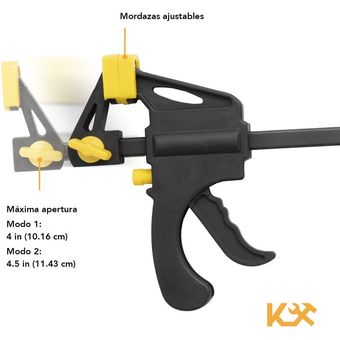 KINGSMAN  Prensa Sargento para Madera - 24 pulgadas y 6 cm - Tipo