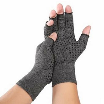 Guantes de artritis compresión de enfermería respirable de los guantes medio dedo 
