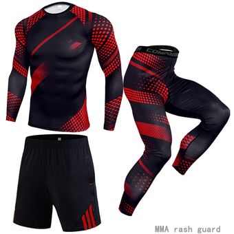 gimnasio trotar #Beige Conjunto de 3PC de ropa deportiva para hombre traje de secado rápido para correr 