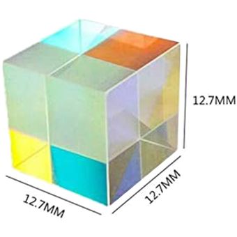 Instrumento de experimento óptico de prisma de cubo de cristal manchad 