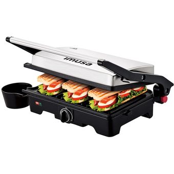 Parrilla Electrca Multi Grill Antiadherente Panini Tostadora