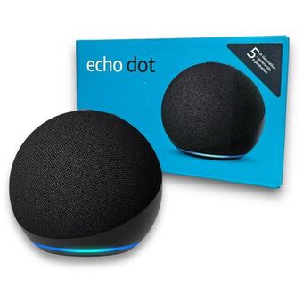 Echo Dot (5.ª generación) Negro con Base de batería