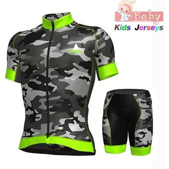 Conjunto de Ropa de Ciclismo para niños, Jersey verano verde de camuflaje transpirable, Ropa de Ciclismo de montaña de secado rápido, uniforme de bicicleta(Color#2) | Linio México - GE598SP13CHELLMX