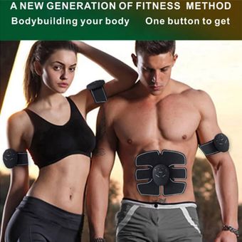 Estimulador muscular eléctrico EMS inalámbrico para glúteos y cadera,estimulador de ABS Fitness Abdominal,pérdida de peso corporal para masajeador,Unisex 