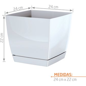 Matera Coubi Square 24 cm Blanco 