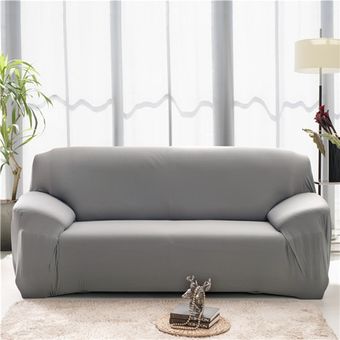 #Army Green 2.0 Fundas de sofá de poliéster de Color sólido para sala de estar,cubierta de sofá de esquina elástica moderna,fundas deslizantes,Protector de silla de 1234 asientos 