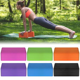 2 uds EVA Yoga bloques con correa de algodón Yoga estabilidad bloques Yoga Correa Set Pilates meditación gimnasio en casa equipo de Fitness 
