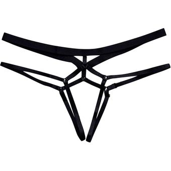 cinturones Arnés para liguero para mujer arnés de poliéster para piernas #black lencería Sexy liguero con medias góticas Bdam 