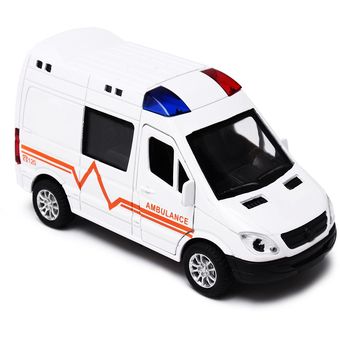 Mini 1:36 camión de bomberos policía ambulancia modelo de coche niños 