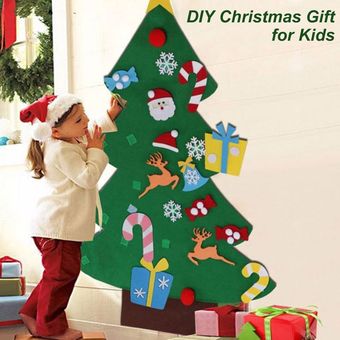 Árbol de Navidad de fieltro para niños, decoraciones de regalo de Navidad  DIY, árboles de Navidad de fieltro | Linio Colombia - GE063HL1ENXONLCO