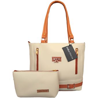 Bolso Cartera Mujer Dama Karla Chacon Gigi Beige Linio Colombia