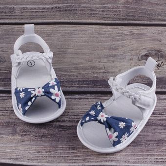 Sandalias para bebé de 0 a 18M,zuecos con lazo,zapatos para primeros 